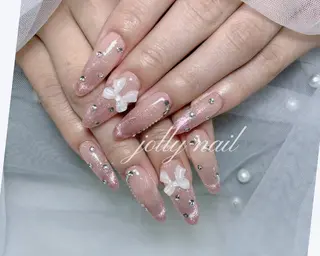 ネイル Jolly チップ長さだしのネイルデザイン