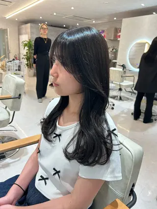 セミロング 髪質改善支持率 NO.1/韓国風💎のヘアスタイル