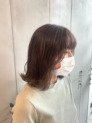 ミディアム カラー 声優オタク美容師🎀 𝑹𝑰𝑵𝑶𝑵のヘアスタイル