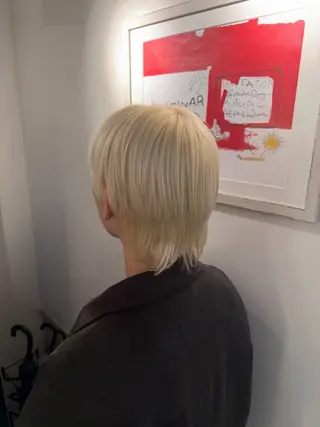 ショート カラー ブリーチ/エクステ/ 新宿/アリルのヘアスタイル