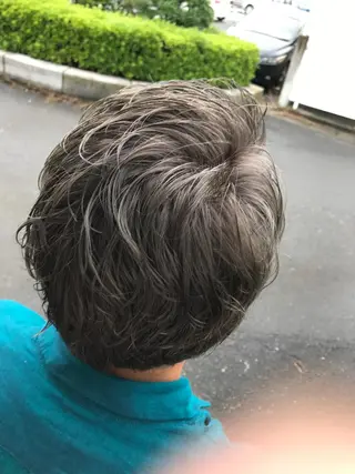 ミディアム カラー 関口 友行のヘアスタイル