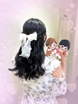 ヘアアレンジ 🎀透明感カラー🎀 ヘアメ／mikotoのヘアスタイル