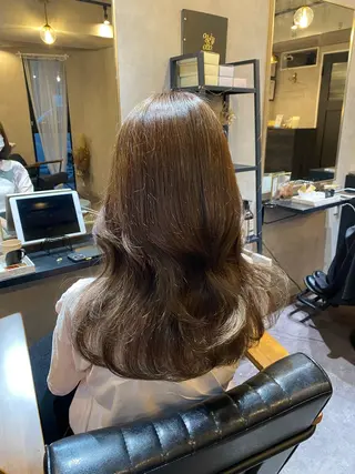 セミロング カラー パーマ ヘアアレンジ メンズ キッズ Lumo所属・💖横浜ブリーチなし 💖MIHOのヘアスタイル