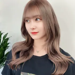 セミロング カラー パーマ ヘアアレンジ メンズ キッズ ネイル マツエク・マツパ アイブロウ 韓国×髪質改善💊 似合わせ/武田涼のヘアスタイル