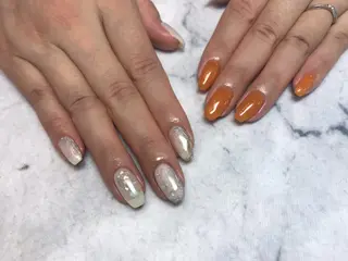 ネイル ネイルリボン 受付スタッフのネイルデザイン