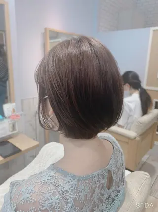 ショート カラー 馬場智哉 白髪ぼかしハイライトのヘアスタイル