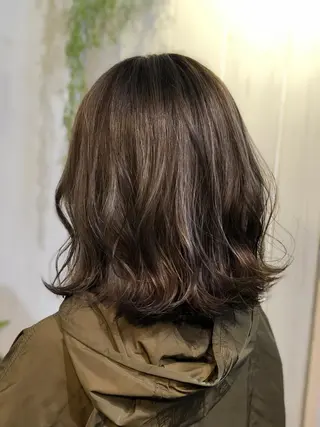 ミディアム カラー 縮毛矯正⭐️ TAKAHIROのヘアスタイル