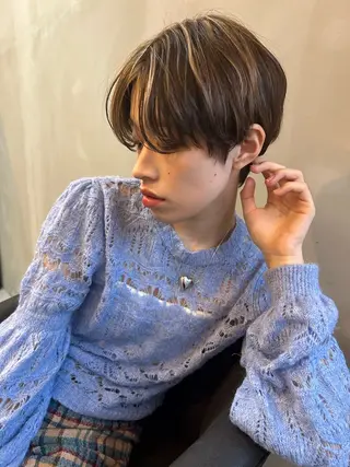 ショート カラー ショート/ボブ/ 心斎橋/宮脇美奈のヘアスタイル