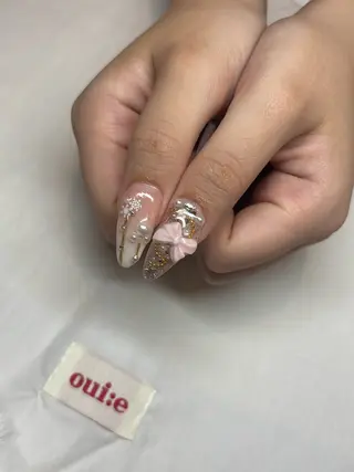 ネイル 倫実/スカルプ /ガーリー/個性派のネイルデザイン