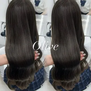 ロング カラー うる艶カラー×韓国 ヘア/Yumi🎀のヘアスタイル