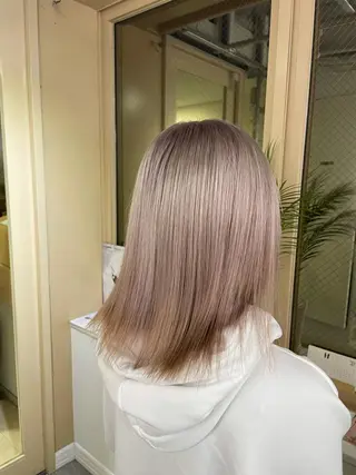 ミディアム カラー 🌈プルエクステ& ハイトーン🌈関飛鳥のヘアスタイル