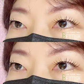 マツエク・マツパ BETTISH🩵 SERIのマツエク・マツパデザイン