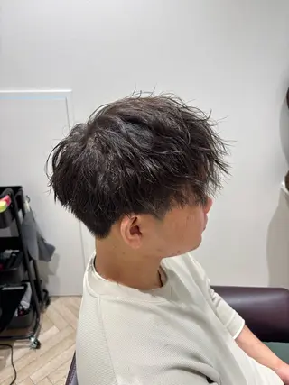 ショート パーマ LOUIMADNA栄所属・新規指名比率No.1 メンズパーマ/二村のヘアスタイル