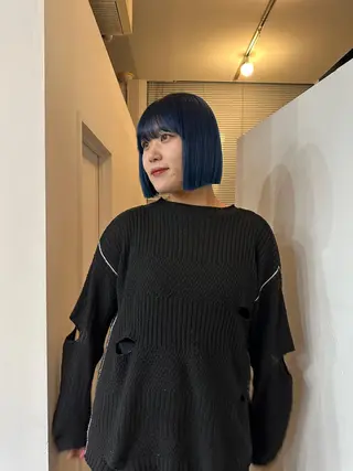 ミディアム VISION   aoyama所属・かがやしづ ⭐️ハイトーンのヘアスタイル