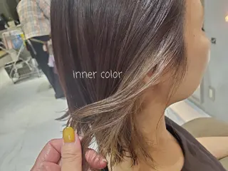 カラー ミディアム オリーブ透明感カラー 表参道/MIKUのヘアスタイル