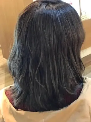 ミディアム 小杉輝/ショート /艶カラー✨のヘアスタイル