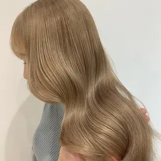 ミディアム カラー 韓国風/顔周りカット /髪質改善RYOTAのヘアスタイル