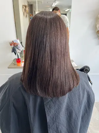 セミロング Yumi/艶髪/ 透明感カラー🤍のヘアスタイル