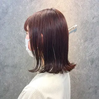 ミディアム 所渉/韓国レイヤー /ウルフカットのヘアスタイル