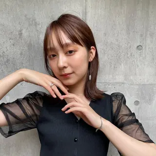 ミディアム カラー Elme所属・イージードリル募集 🔥平口はのんのヘアスタイル