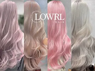 ロング カラー ブリーチ/エクステ LOWRL【ロウル】のヘアスタイル