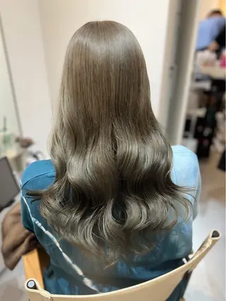 ロング カラー パーマ ヘアアレンジ ✨韓国/外国人風✨ 江原巧のヘアスタイル