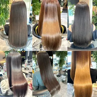 ロング レスピア銀座中央通り店所属・酸性ストレート/ 透明感カラー/中村利のヘアスタイル