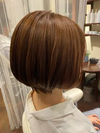 ショート 艶ｶﾗｰ｜ｽﾄﾚｰﾄ 🍟yuki🍟のヘアスタイル