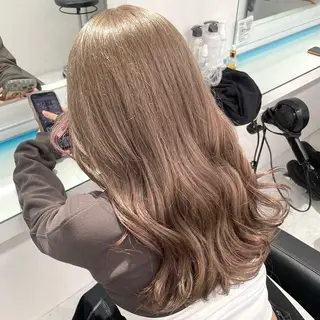 カラー ベージュ・ラベンダー カラー🎀りりのヘアスタイル