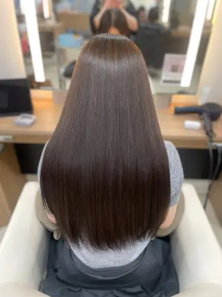 ロング カラー ハイトーン/パーソナ ルカラー診断・ユキノのヘアスタイル