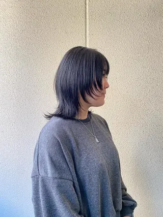 ミディアム カラー ボブ/髪質改善/ レイヤー/池澤慎人のヘアスタイル