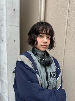 ミディアム パーマ souko.所属・葵 音のヘアスタイル