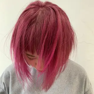 ミディアム カラー THE./ブリーチ 透感カラー/髪質改善のヘアスタイル