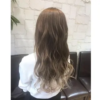 ロング カラー 髪質改善 艶髪🔵ﾌｾﾅｵﾔのヘアスタイル