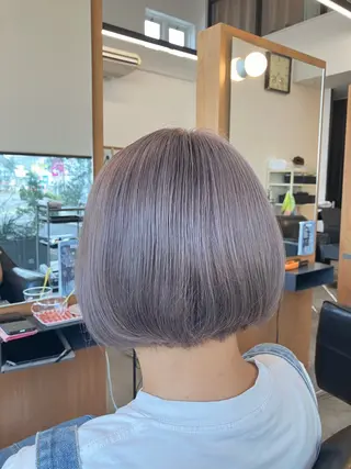 ショート カラー 夏賀 聡史のヘアスタイル