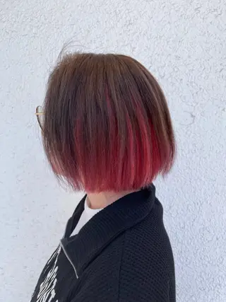 ミディアム カラー 【AMANEQ】 yuka🦋のヘアスタイル