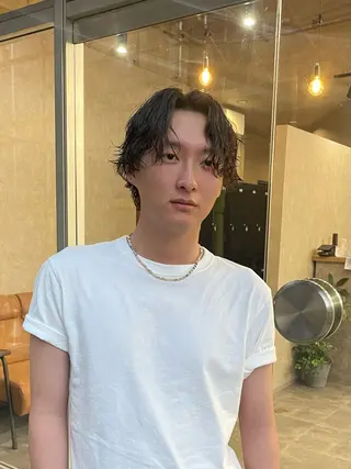 ミディアム パーマ メンズ スパイキーショート メンズカット/千葉駅のヘアスタイル