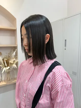 ミディアム 🐈ブリーチ/ベージ ュ/ボブmiyu🐈のヘアスタイル