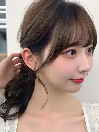 ロング 藤村 雄大のヘアスタイル