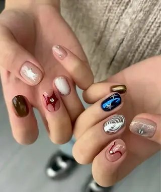 ショート 一其 サロンのネイルデザイン