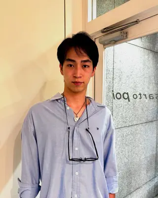 メンズ タツキ／レイヤー／ パーマ／艶カラーのヘアスタイル