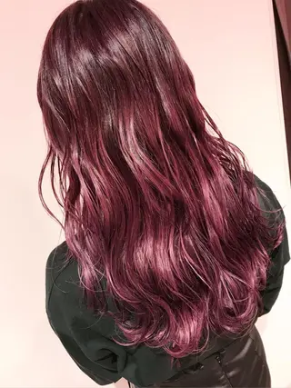 ミディアム カラー AMI Hair  supply所属・髪質改善カラー 韓国風レイヤーのヘアスタイル