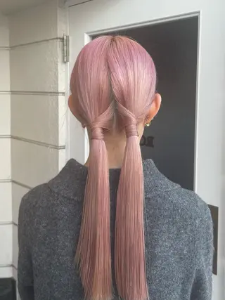 ロング ヘアアレンジ NVEMO.所属・韓国ヘア💇🏼 kanonのヘアスタイル