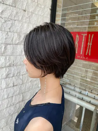 ショート 髪質改善　SHEER.銀座所属・銀座　髪質改善 ハシモトリュウタのヘアスタイル