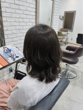 ミディアム カラー ヘアアレンジ キッズ 五反田　美容院☆張 明星☆韓国ヘアのヘアスタイル