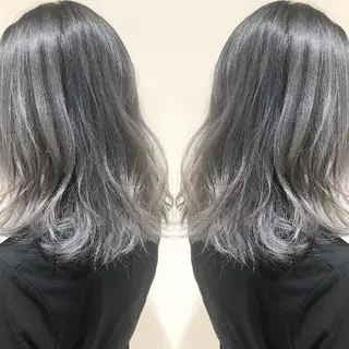 セミロング カラー 竹内啓太 ボブのヘアスタイル