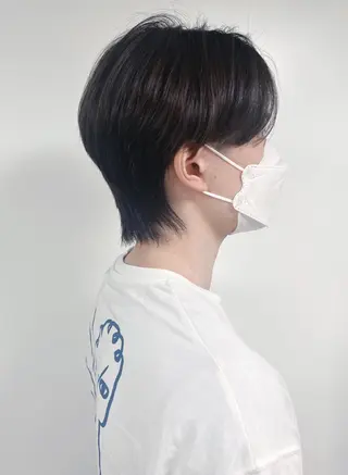 ショート morio from london所属・松岡彩華 ボブ /グレージュのヘアスタイル