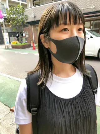 セミロング カラー 長井 美佳のヘアスタイル