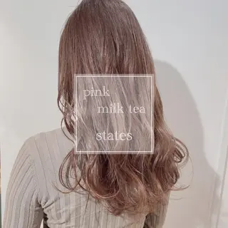 セミロング カラー 新宿/韓国風レイヤー 髪質改善/渋谷直樹のヘアスタイル