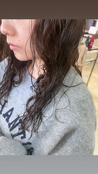 ロング 韓国/レイヤー/ メンズパーマ/真由のヘアスタイル